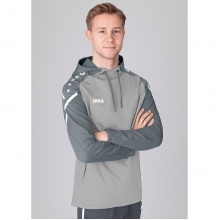 JAKO Hoodie Performance (Polyester-Fleece) light grey Men